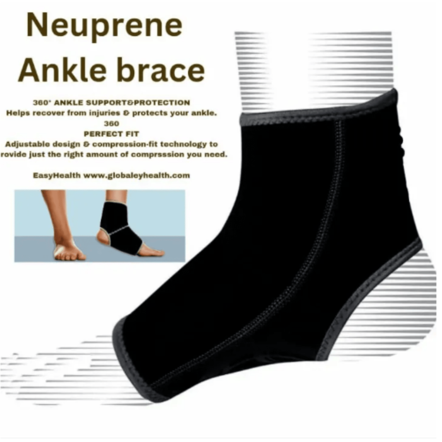 Ankle Support Brace – 1 Pair - Majbori