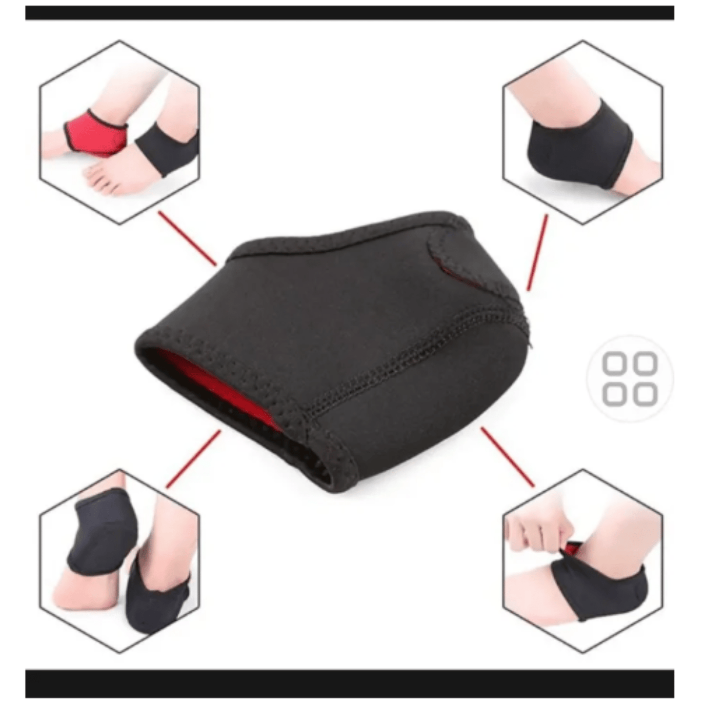 Ankle Support Brace – 1 Pair - Majbori