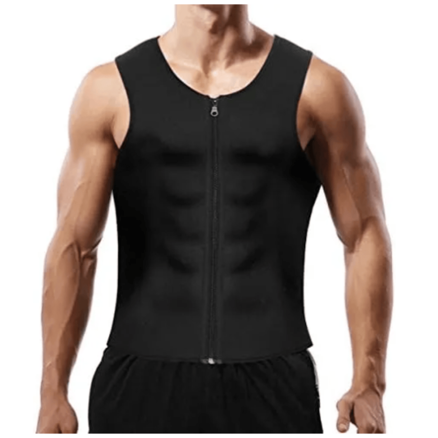 Men's Zipper Neoprene Slimming Shirt - Majbori