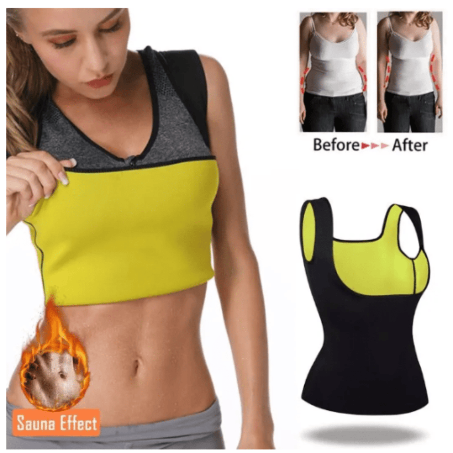 Neoprene Slimming Shirt for Weight Loss - Majbori