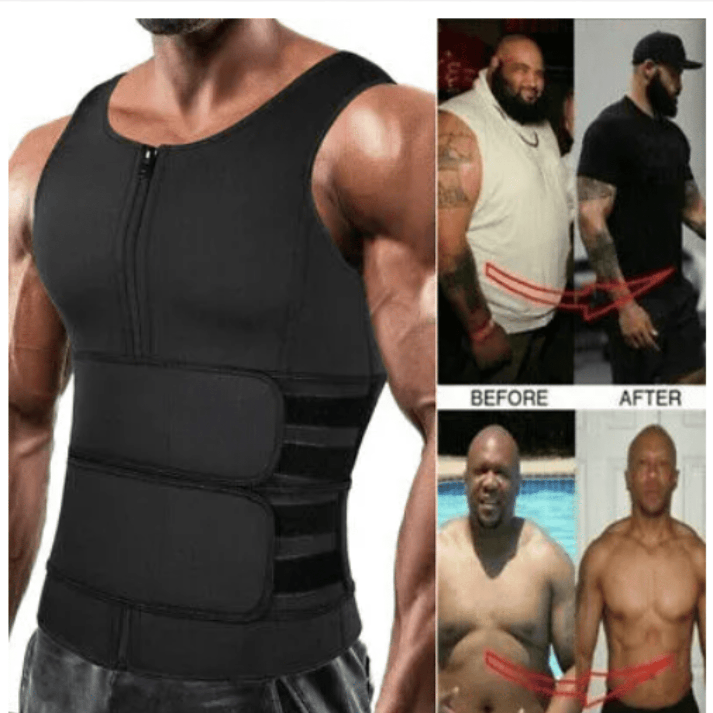 Neoprene Slimming Shirt | Men’s Hot Shaper - Majbori