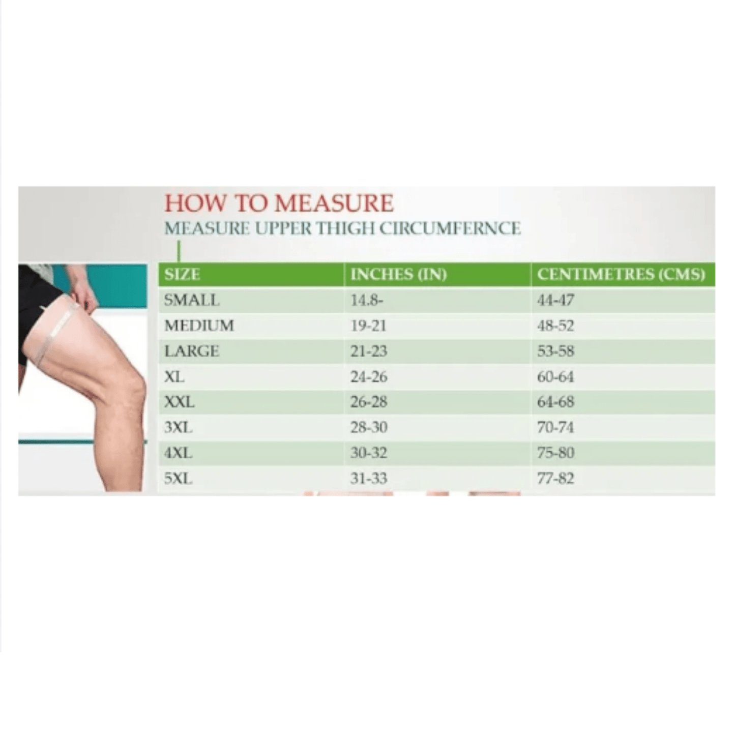 Neoprene Thigh Brace | Adjustable - Majbori