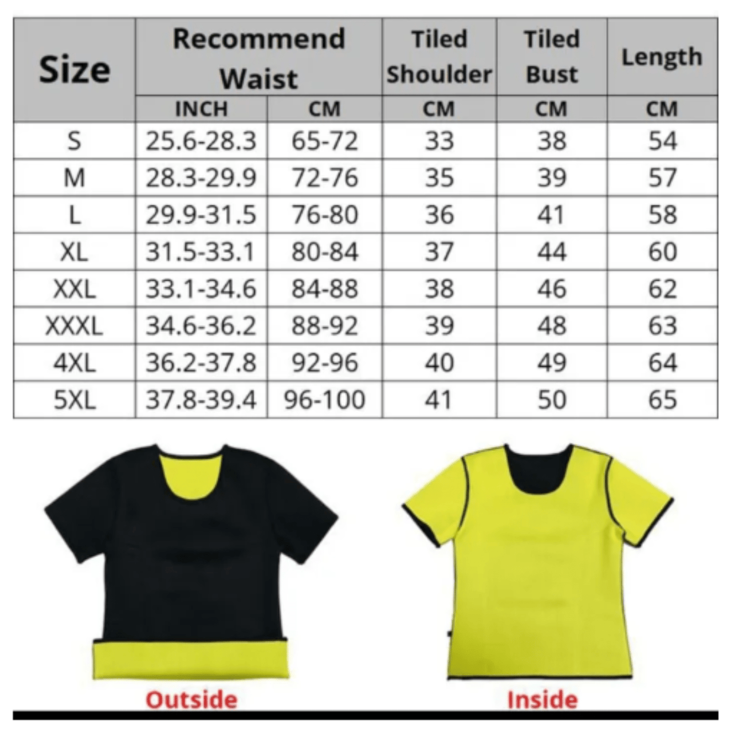 Unisex Neoprene Slimming Shirt - Majbori