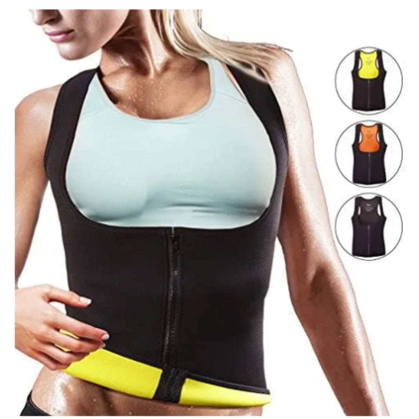 Women's Slimming Shirt | Zipper & Waist Belt - Majbori